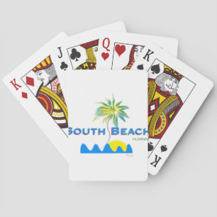 Sunny South Beach, Florida Pokerkaarten