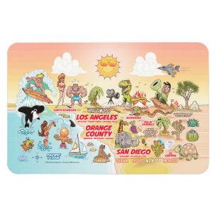 Sunny Southern California Magnet Magneet