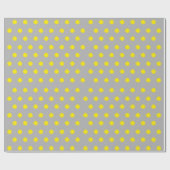 Sunny Splatter Polka Dot Pattern Cadeaupapier (Vlak)
