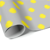 Sunny Splatter Polka Dot Pattern Cadeaupapier (Rol Hoek)