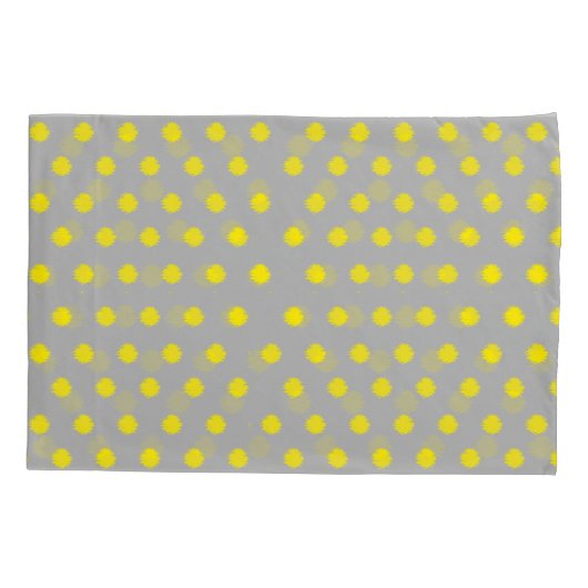 Sunny Splatter Polka Dot Pattern Kussensloop (Achterkant)