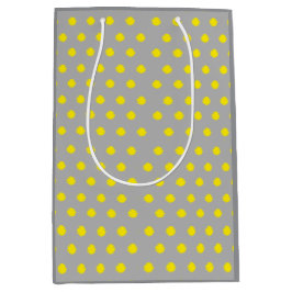 Sunny Splatter Polka Dot Pattern Medium Cadeauzakje