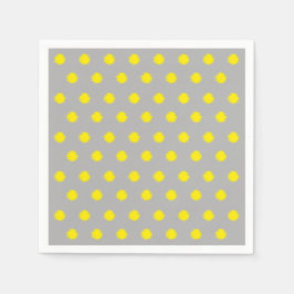 Sunny Splatter Polka Dot Pattern Servet
