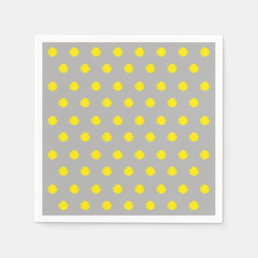 Sunny Splatter Polka Dot Pattern Servet (Voorkant)