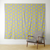 Sunny Splatter Polka Dot Pattern Wandkleed (In Situ (horizontaal))
