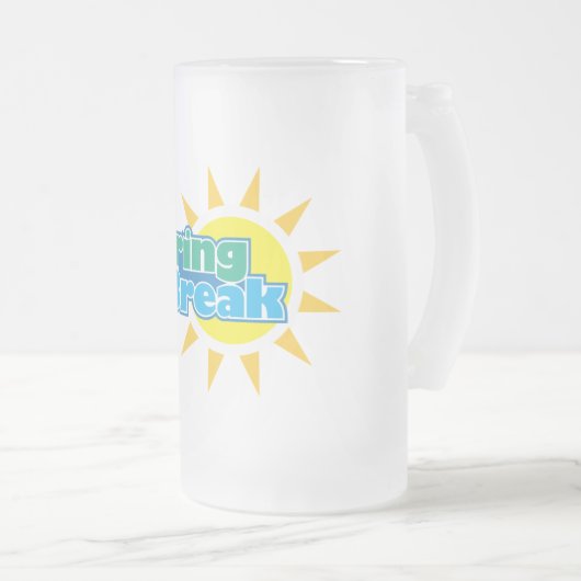 Sunny Spring Break- Matglas Bierpul (Voorkant rechts)