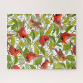 Sunny Spring Cardinals Puzzle (Horizontal)