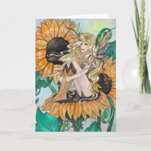 "Sunny" sprookje blanco wenskaart Kaart