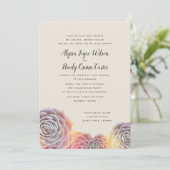 Sunny Succulents Parents Noms Invitations de maria (Debout devant)