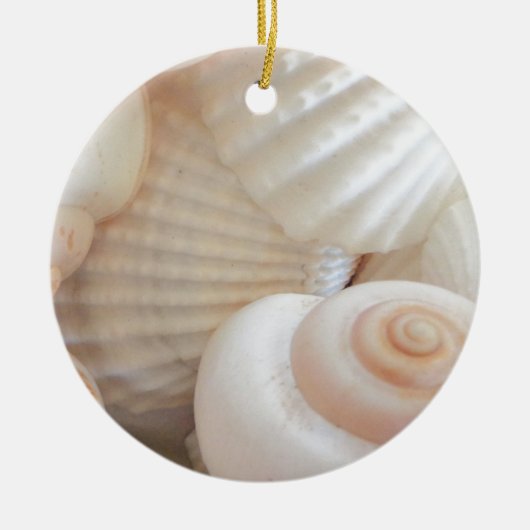 Sunny Summer Seashells Collectie Keramisch Ornament (Voorkant)