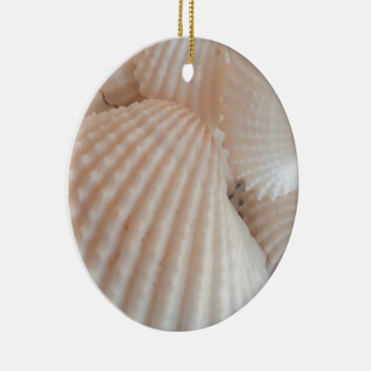 Sunny Summer Seashells. Romantisch, exotisch tropi Keramisch Ornament (Rechts)