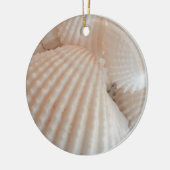 Sunny Summer Seashells. Romantisch, exotisch tropi Keramisch Ornament (Links)