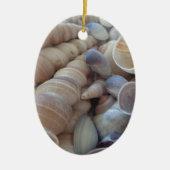Sunny Summer Seashells. Romantisch, exotisch tropi Keramisch Ornament (Voorkant)