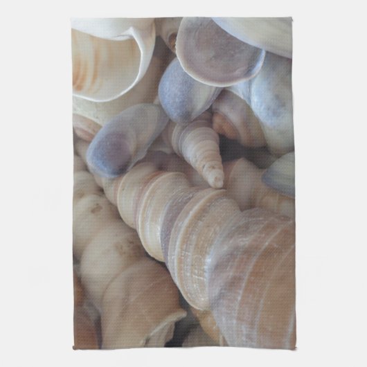 Sunny Summer Seashells. Romantisch, exotisch tropi Theedoek (Verticaal)