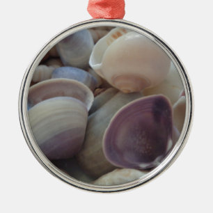 Sunny Summer Seashells, Zee Shell Beach Ocean Metalen Ornament