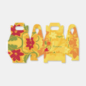 Sunny Summer Yellow Floral Gable Favor Box Bedankdoosjes (Uitgevouwen)