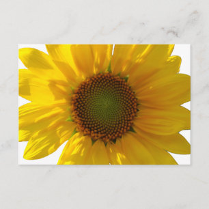 Sunny Sunflower Carte pour notes noir personnalisé