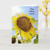 Sunny Sunflower Carte Sunshine Birthday (Fleur jaune)