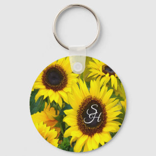  Sunny Sunflower Key Ring Sleutelhanger
