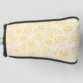 Sunny Sunflower Pattern Golfheadcover (Voorkant)