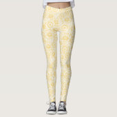 Sunny Sunflower Pattern Leggings (Voorkant)