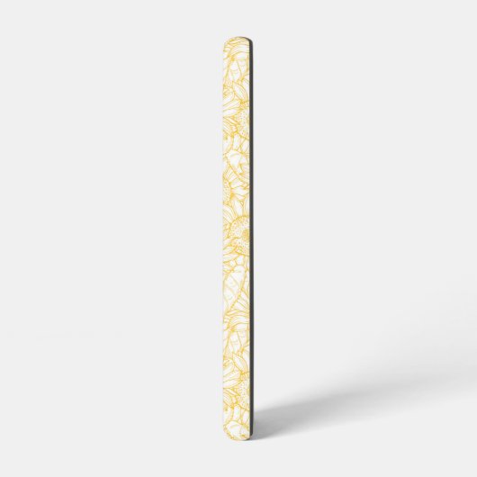 Sunny Sunflower Pattern Samsung Galaxy Hoesje (Linkerkant)