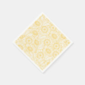 Sunny Sunflower Pattern Servet (Hoek)