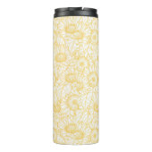 Sunny Sunflower Pattern Thermosbeker (Achterkant)