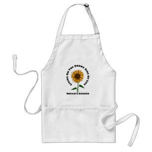 Sunny Sunflower Persoonlijke benaming Gardening Lo Standaard Schort