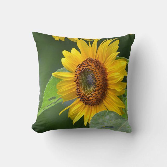Sunny Sunflower Pillow Kussen (Voorkant)