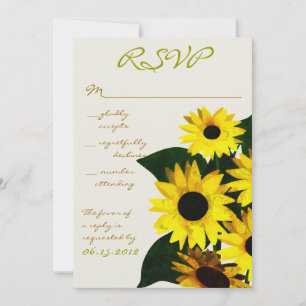 Sunny Sunflowers - cartes rsvp