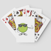 Sunny Tennis Ball Pokerkaarten (Achterkant)