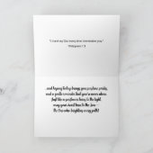 Sunny Thoughts Carte de tournesol chrétien (Intérieur)