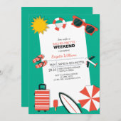 Sunny Travels Invitation (Devant / Derrière)