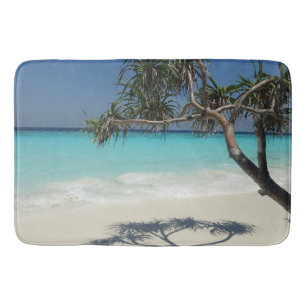Sunny Tropical Beach Ocean Paradise Badmat