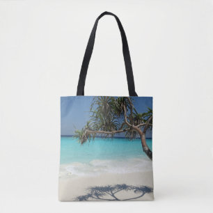 Sunny Tropical Beach Ocean Paradise Draagtas