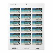 Sunny Tropical Beach Ocean Paradise Label (Full Sheet)