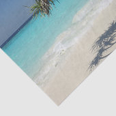 Sunny Tropical Beach Ocean Paradise Tissuepapier (Detail)