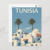Sunny Tunisia Coastal View Briefkaart (Voorkant / Achterkant)