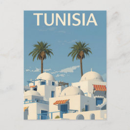Sunny Tunisia Coastal View Briefkaart