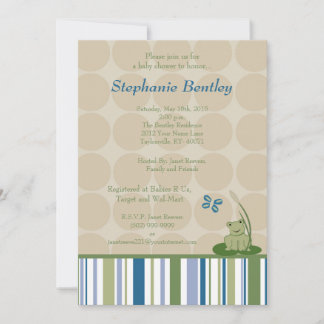 Sunny Turtle 5x7 Pond Creatitation Invitation Kaart