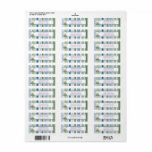 Sunny Turtle Return Address Label (Full Sheet)