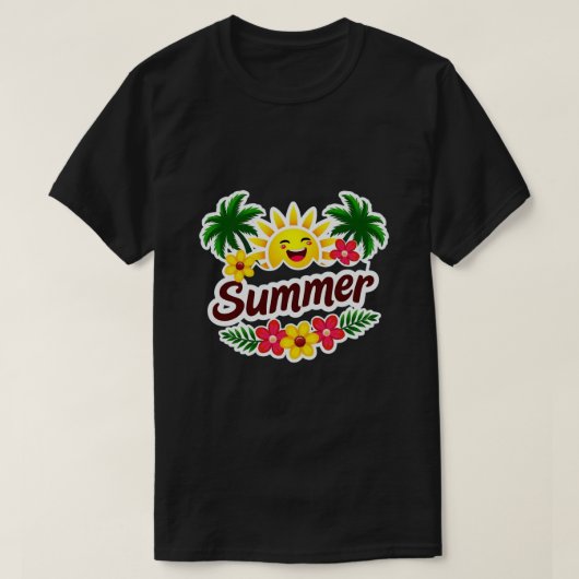 Sunny Vibes Summer T-Shirt (Design voorkant)