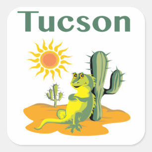 Sunny Vibes Tucson Vierkante Sticker