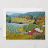 Sunny Vineyard Farm Feestdagenkaart (Voorkant)