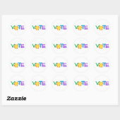 Sunny Vote GOTV Button Ronde Sticker (Vel)