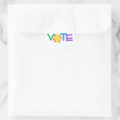 Sunny Vote GOTV Button Ronde Sticker (Tas)