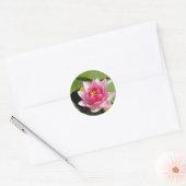 Sunny Waterlelie Ronde Sticker (Envelop)