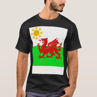Sunny Welsh Dragon Flag T-shirt