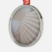 Sunny White Seashells, Zee Shell Beach Summer Love Metalen Ornament (Links)